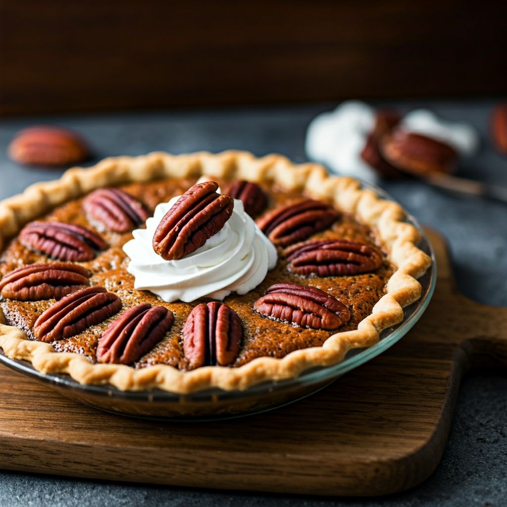 Bourbon Pecan Pie recipe - Southern American medium difficulty in Baking, Desserts, Holiday Recipes category