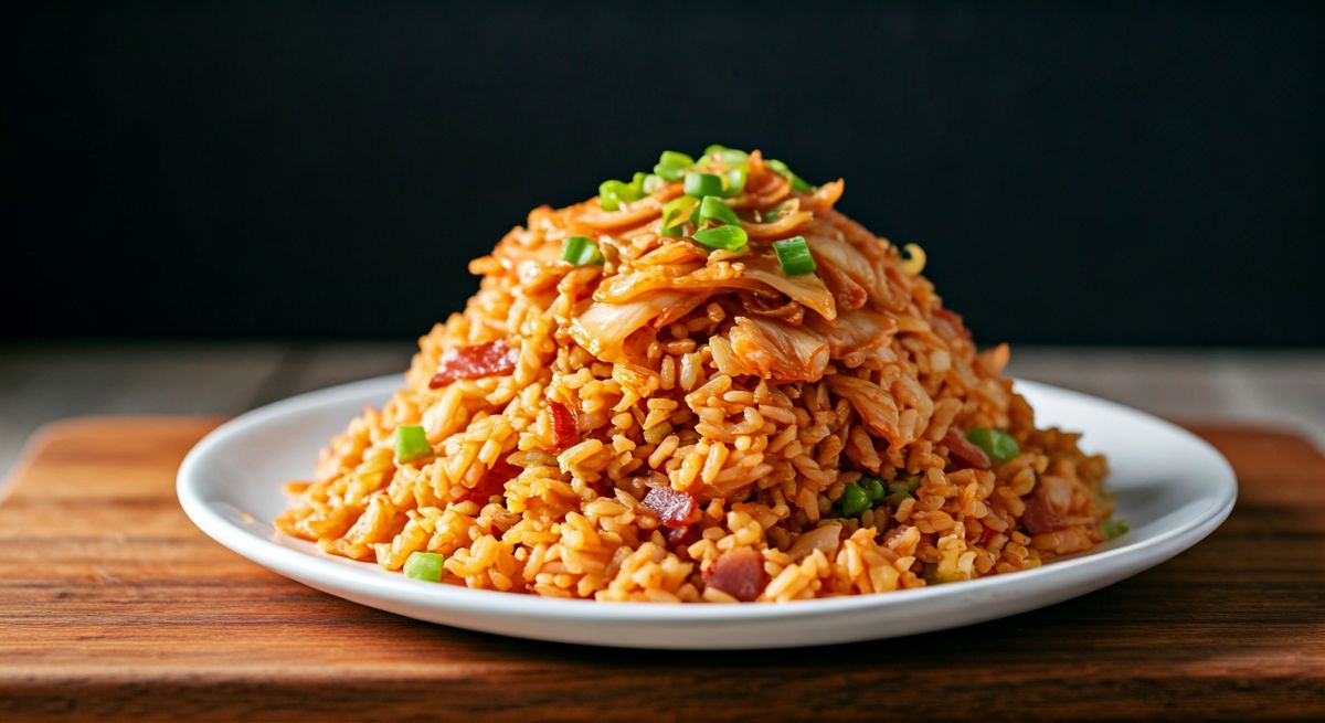 Kimchi Fried Rice with Bacon recipe - Other easy difficulty dish