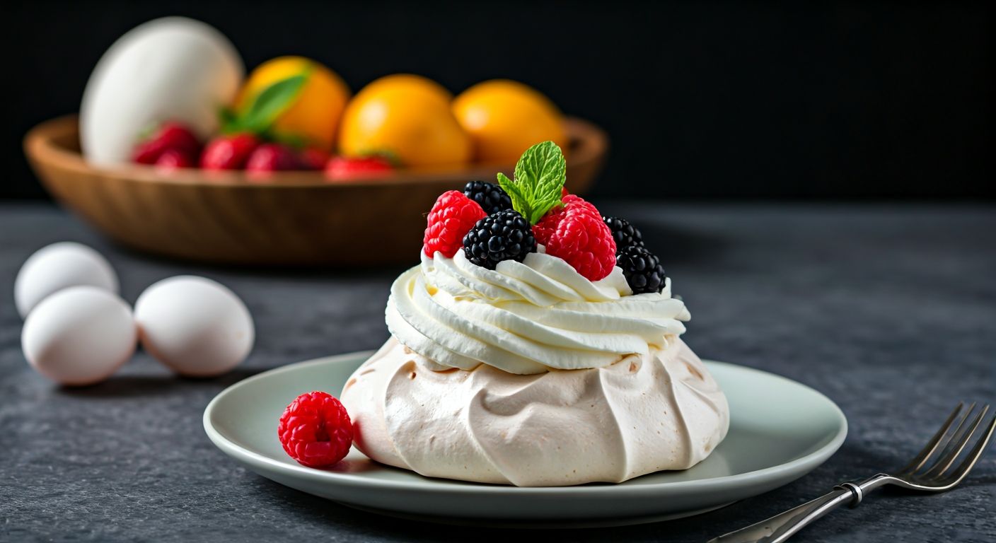 Pavlova with Summer Fruit recipe - Other medium difficulty in Desserts, Comfort Food category