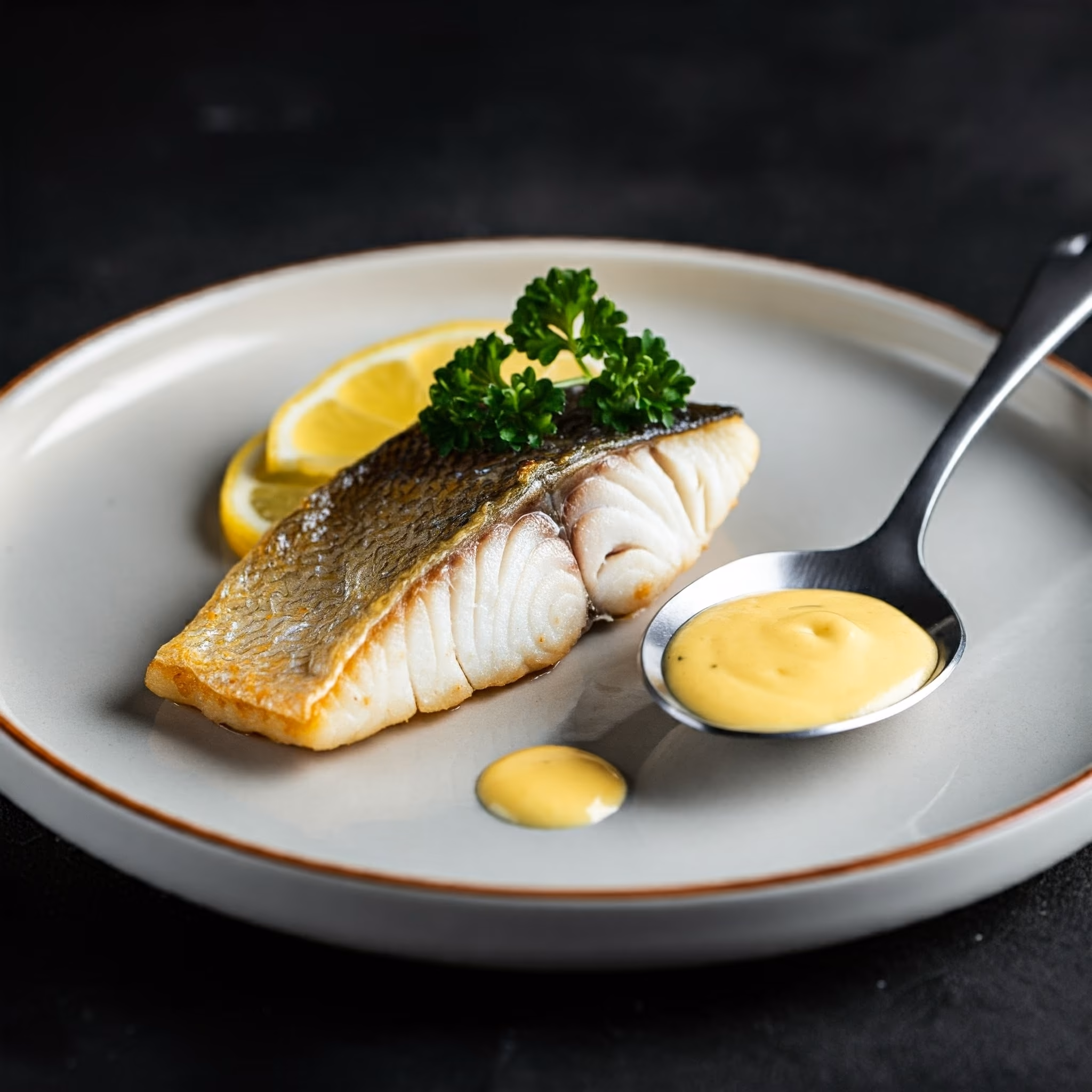 Baked Fish with Lemon Cream Sauce recipe - American easy difficulty in Low-Calorie Meals, Healthy Meals, Quick & Easy category