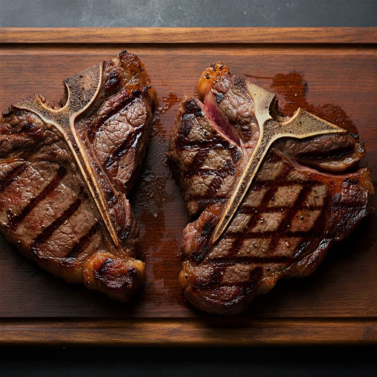 Perfectly Seared T-Bone Steaks recipe - American medium difficulty dish