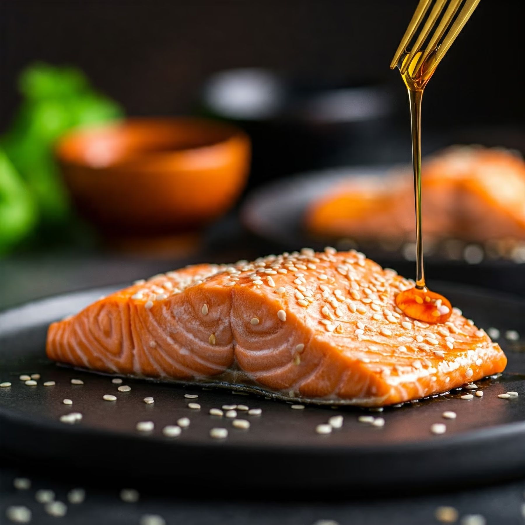 Honey Glazed Salmon recipe - delicious easy difficulty in Seafood category