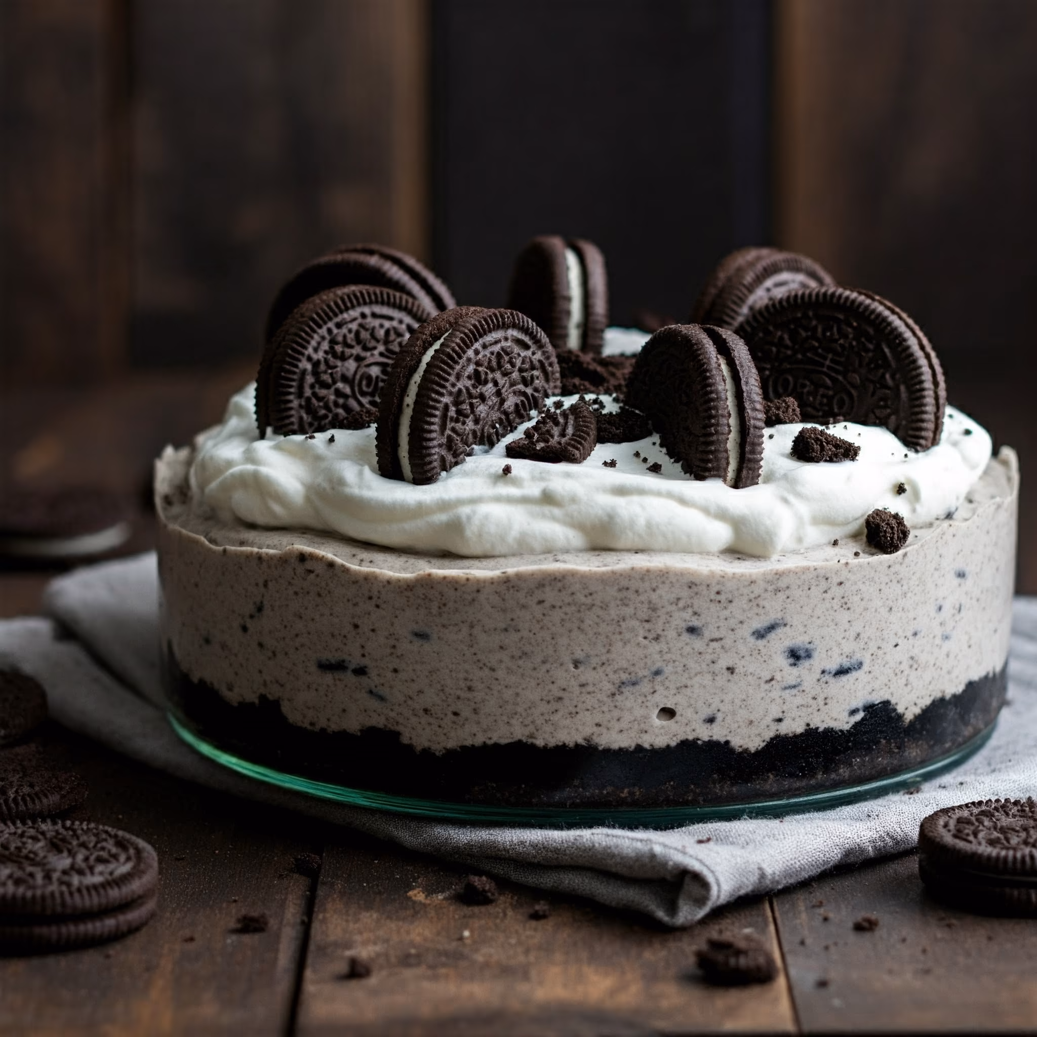 No-Bake Oreo Dump Cheesecake recipe - American easy difficulty in Holiday Sweets, No Bake, Cake category