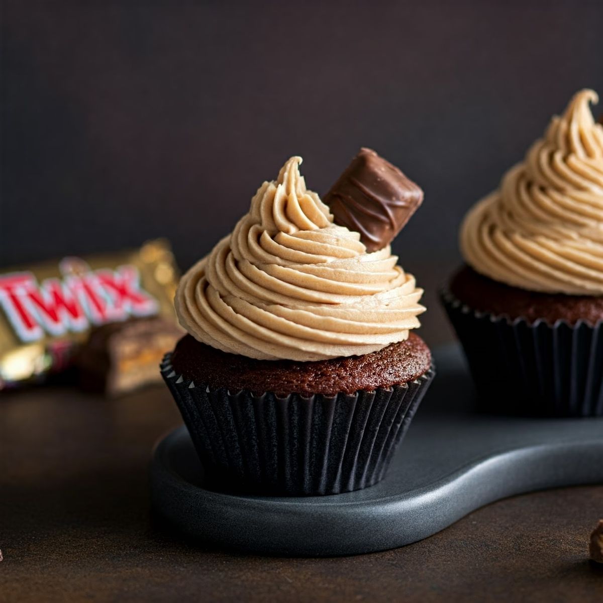 Twix Cupcakes recipe - American easy difficulty dish