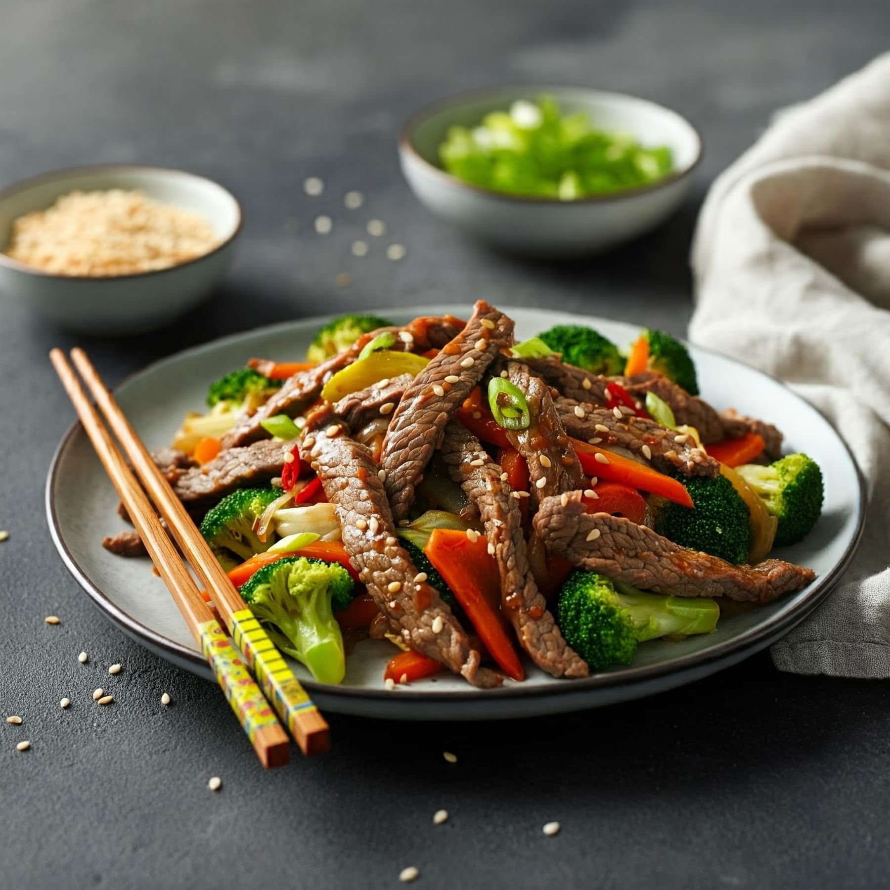 15 Minute Honey Pepper Beef Stir Fry recipe - delicious easy difficulty in Beef, Stir-Fried category