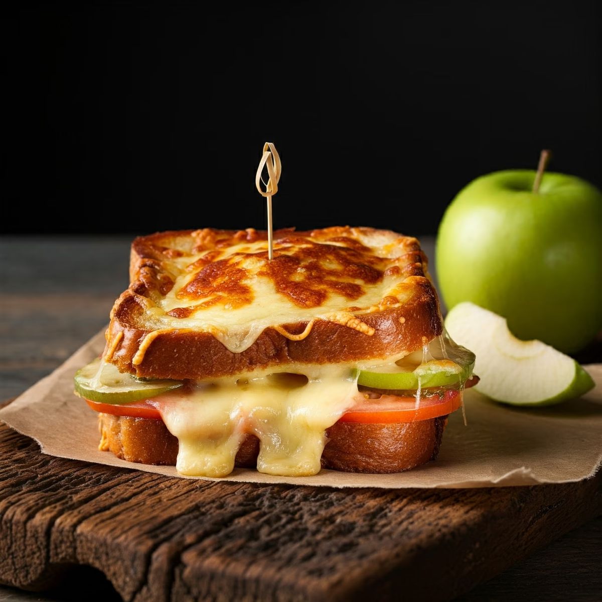 Croque Monsieur with Granny Smith Apples recipe - French medium difficulty dish