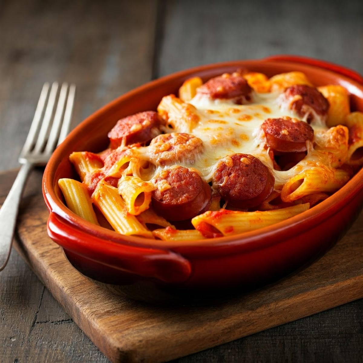 Baked Ziti with Sausage recipe - Italian easy difficulty dish