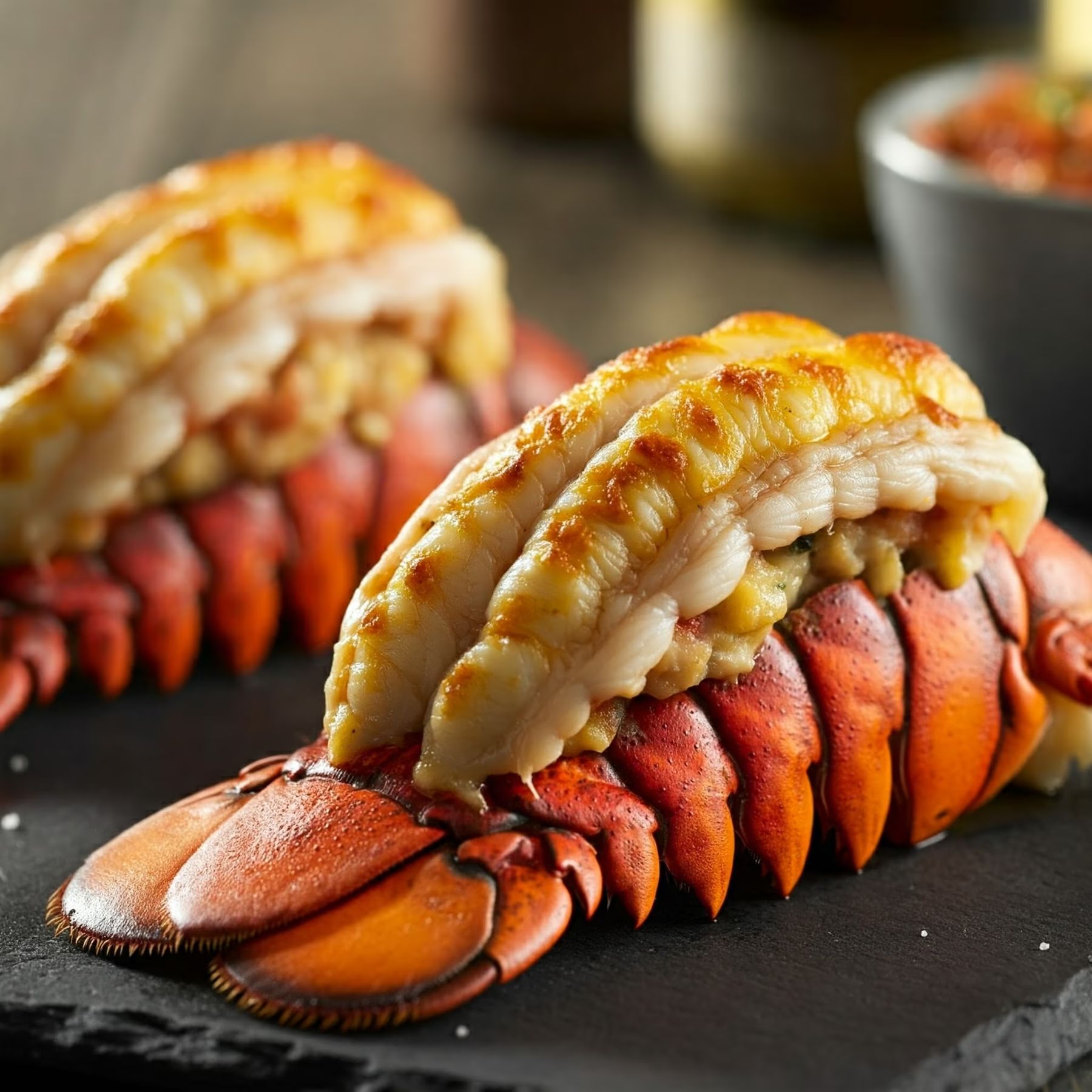 Mahi-Mahi Stuffed Lobster Tails recipe - delicious medium difficulty in Main Dishes, Seafood category