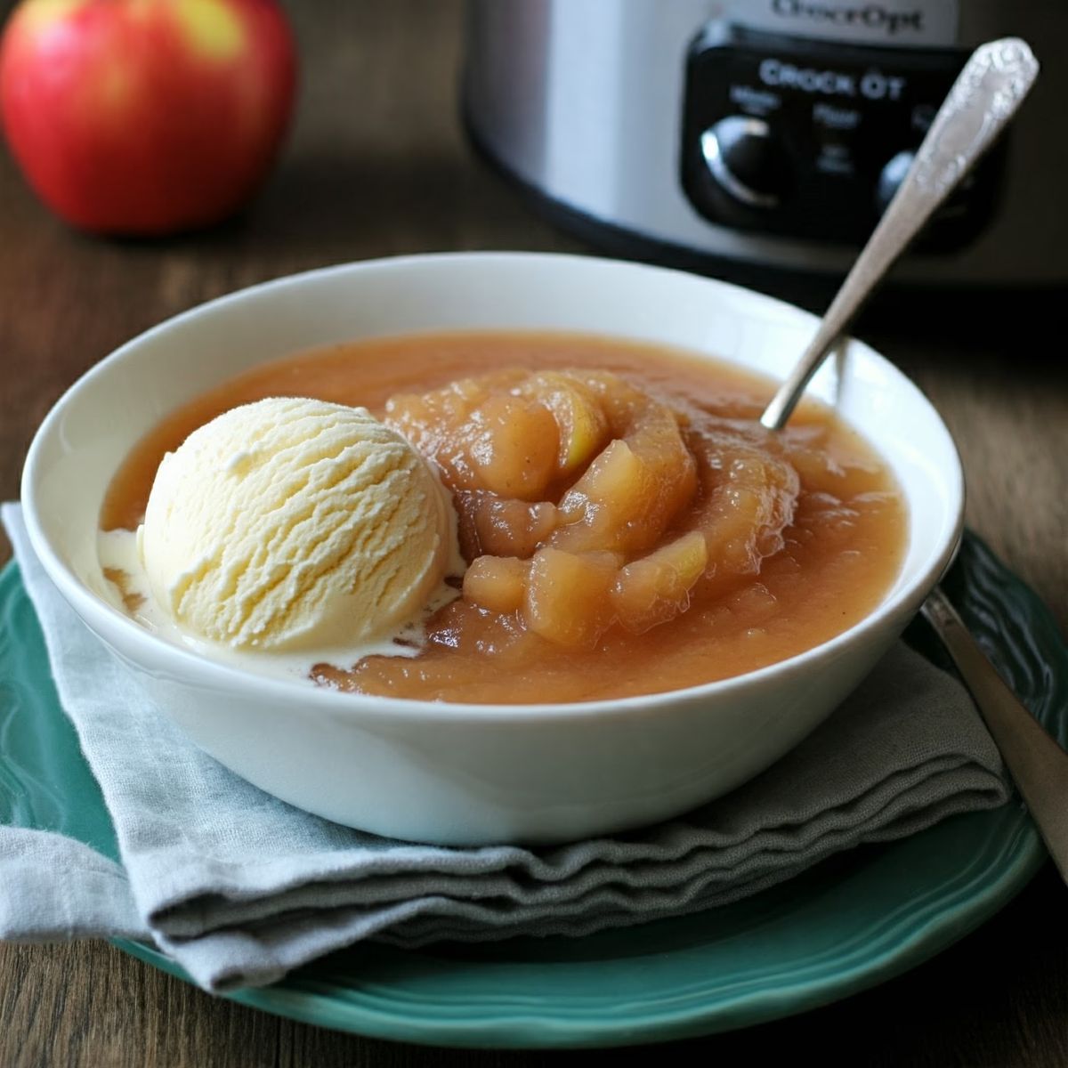 Slow Cooker Honeycrisp Applesauce recipe - American easy difficulty dish