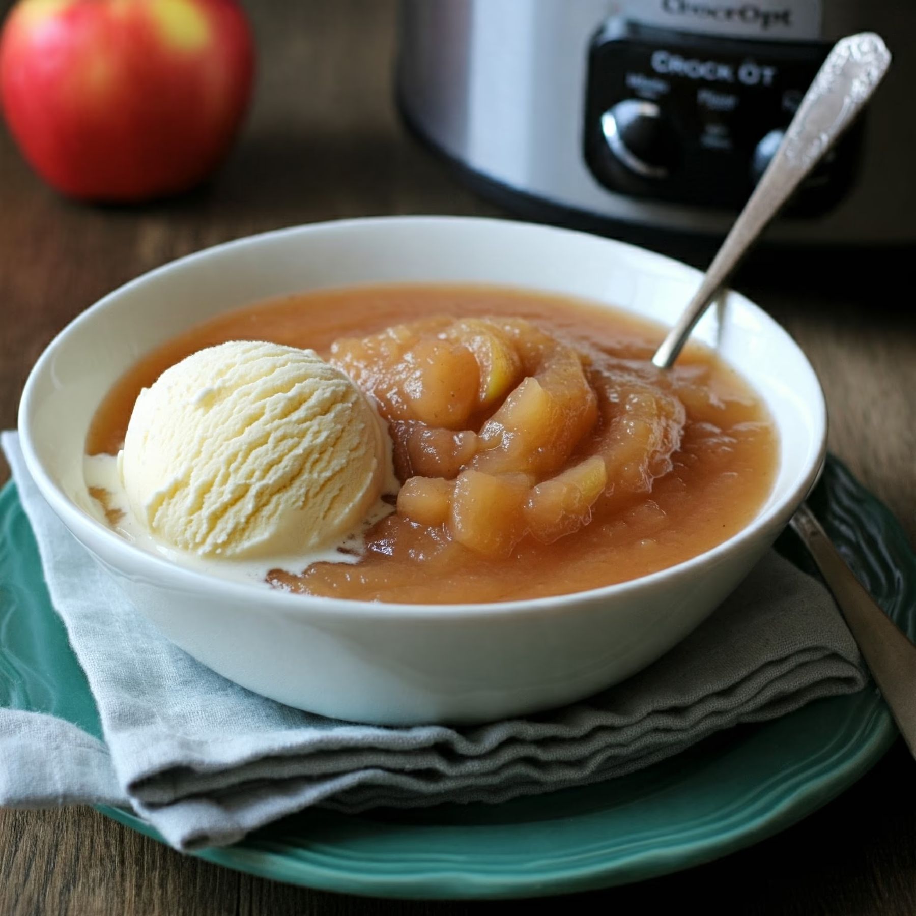 Slow Cooker Honeycrisp Applesauce recipe - delicious easy difficulty in Slow Cooker, Side Dishes, Desserts category