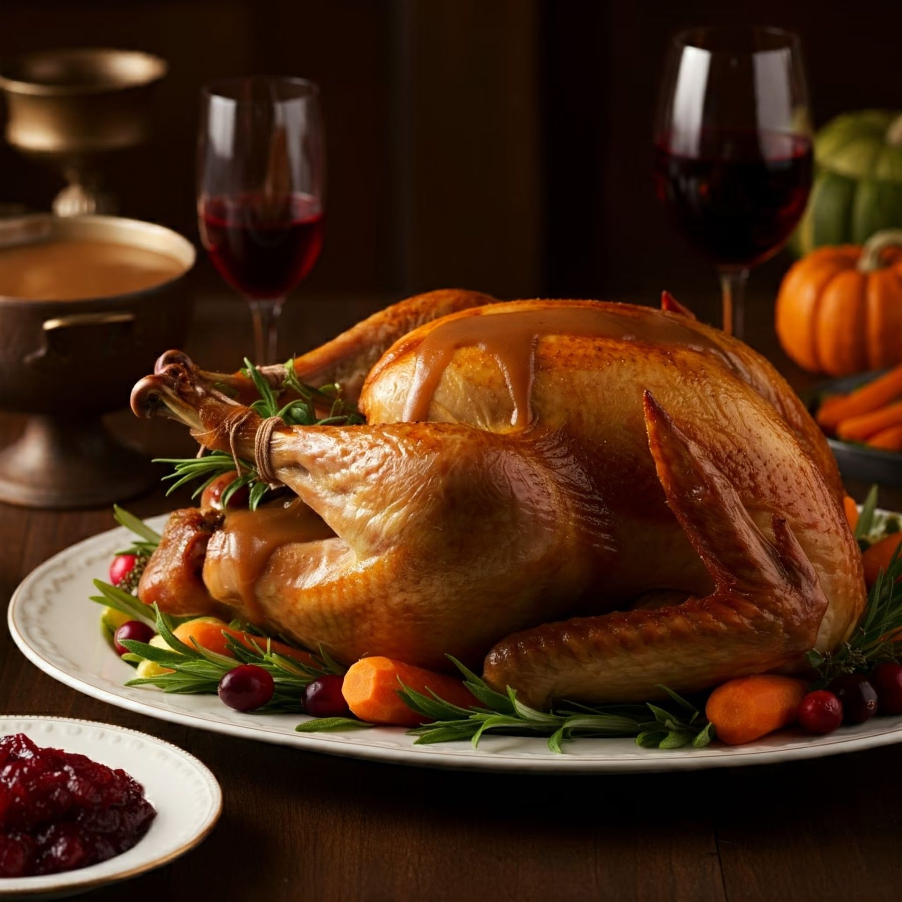 Roast Turkey with Herb Gravy recipe - delicious easy difficulty in Main Dishes, Holiday Recipes, Turkey category