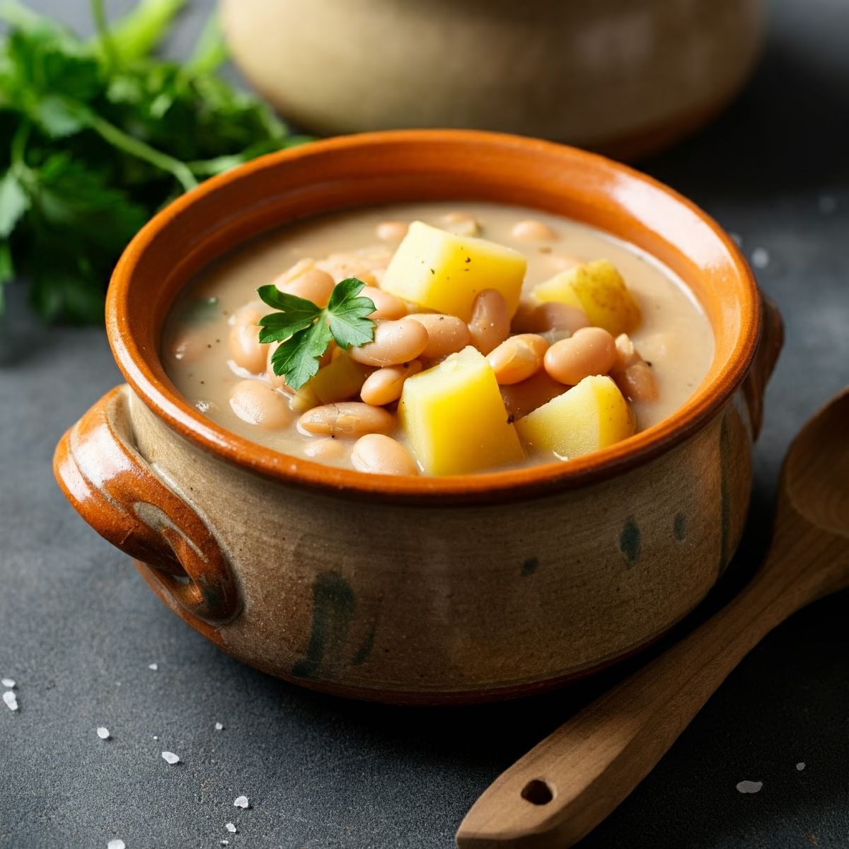 White Bean and Potato Soup recipe - American easy difficulty dish