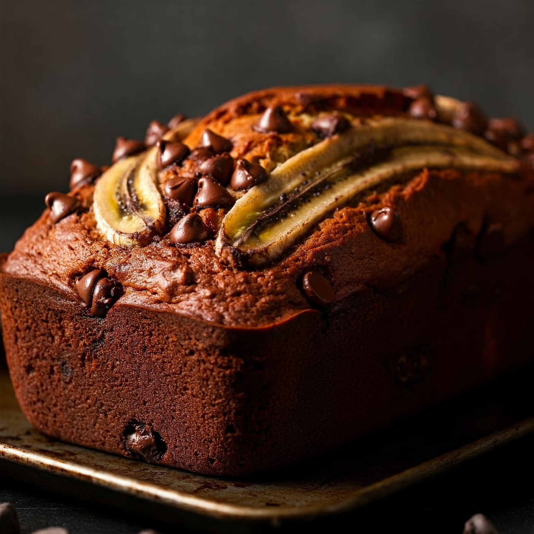 Chocolate Chip Banana Bread recipe - delicious easy difficulty in Baking, Artisan Breads, Bread category