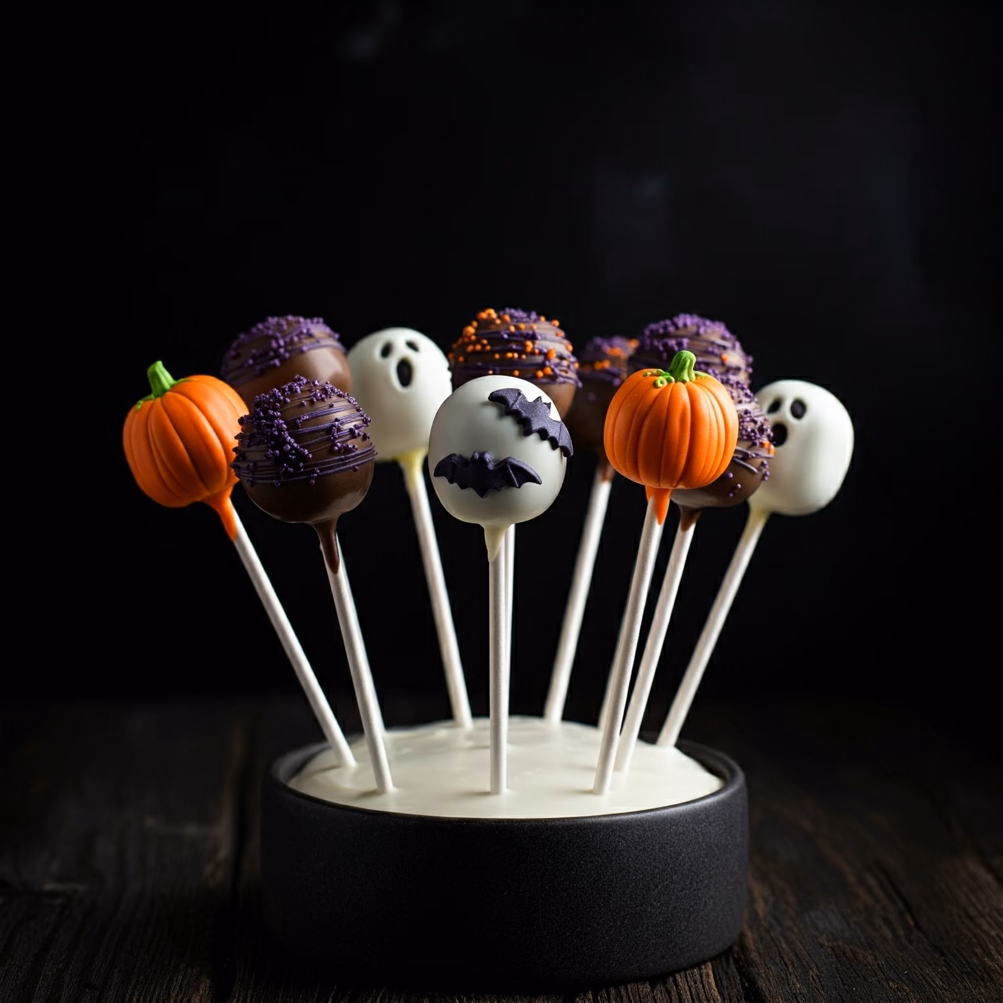 Halloween No-Bake Cake Pop recipe - delicious easy difficulty in Cake, Treats category