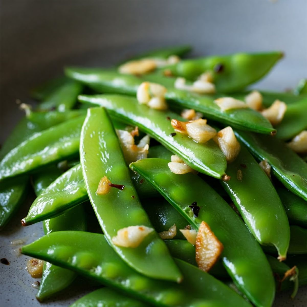 Garlic Sugar Snap Peas recipe - Chinese easy difficulty dish