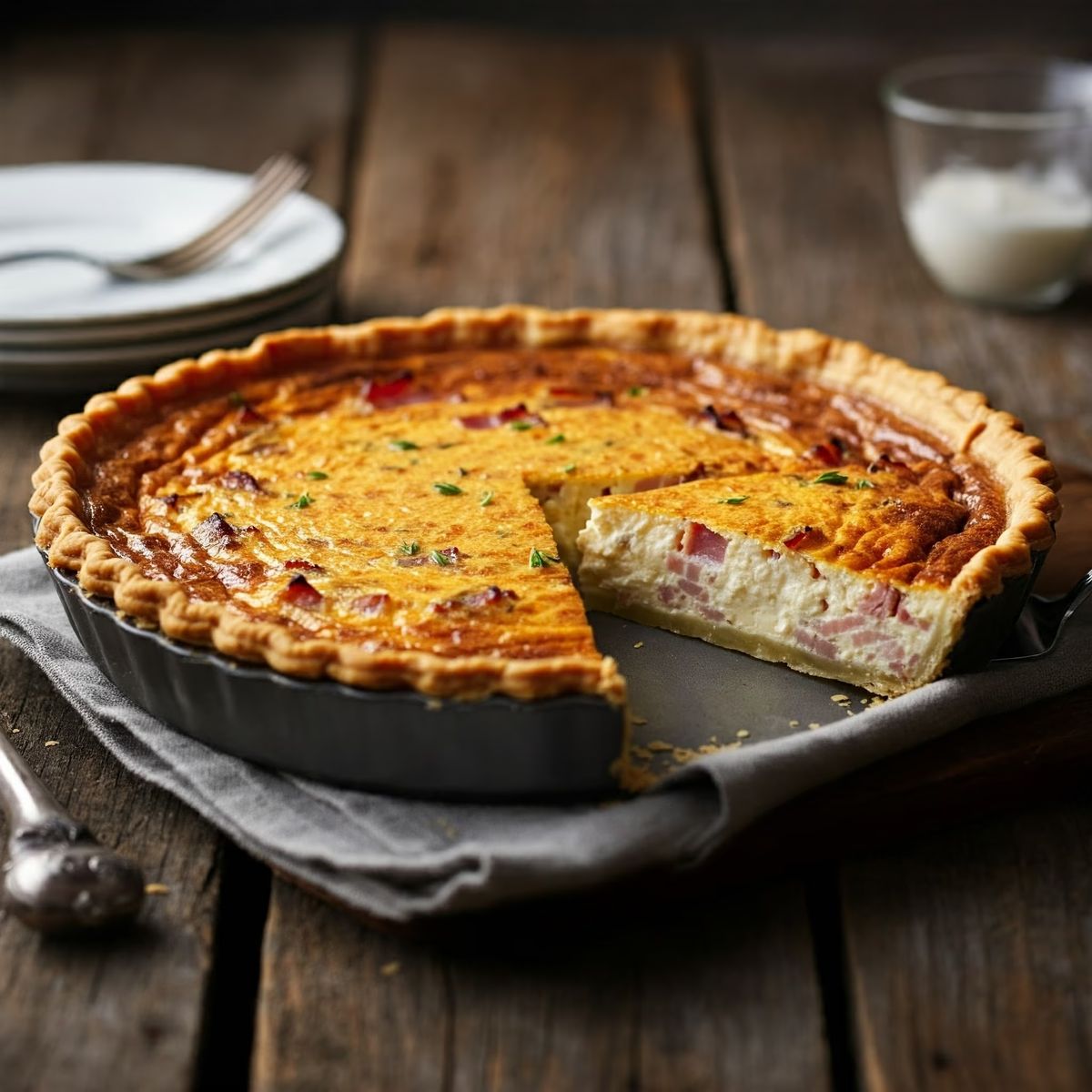 Classic Quiche Lorraine recipe - American easy difficulty dish