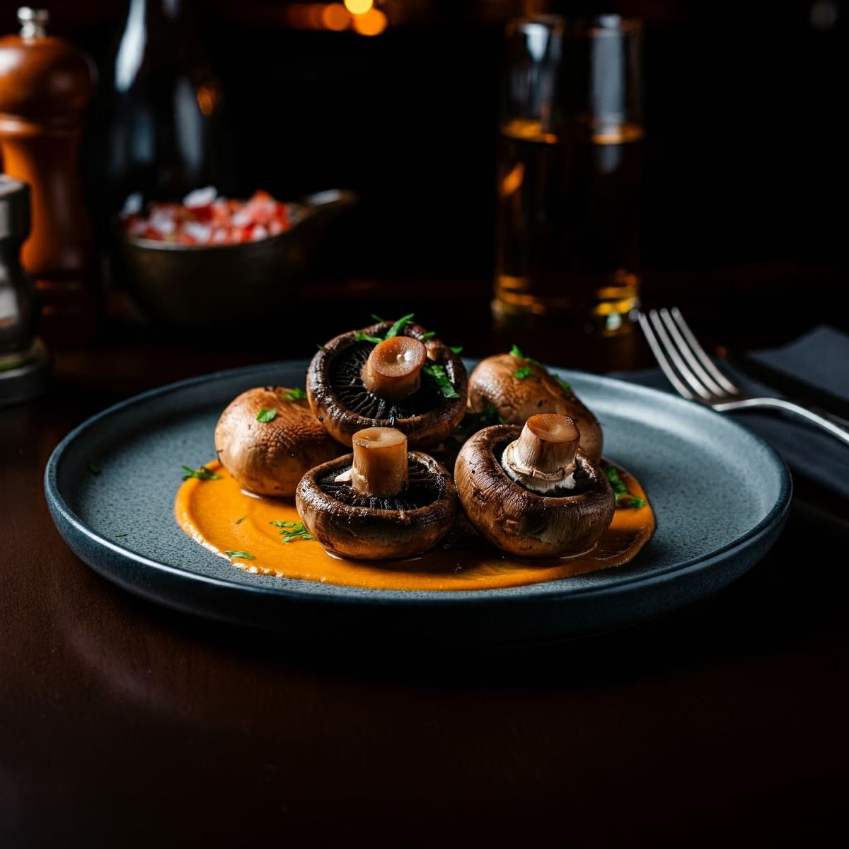 Steakhouse Mushrooms recipe - American easy difficulty dish