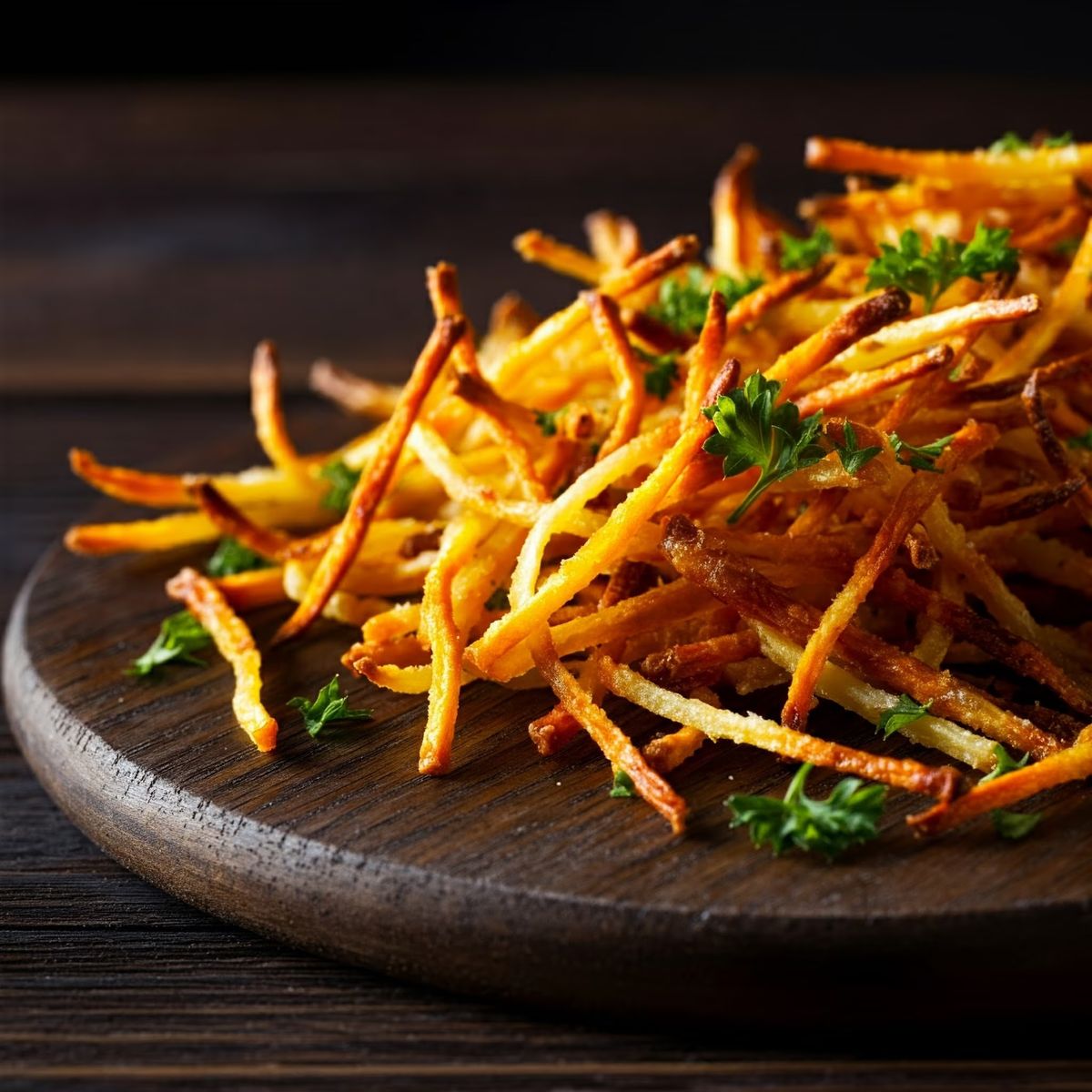 Crispy Crunchy Shoestring Potatoes recipe - American easy difficulty dish