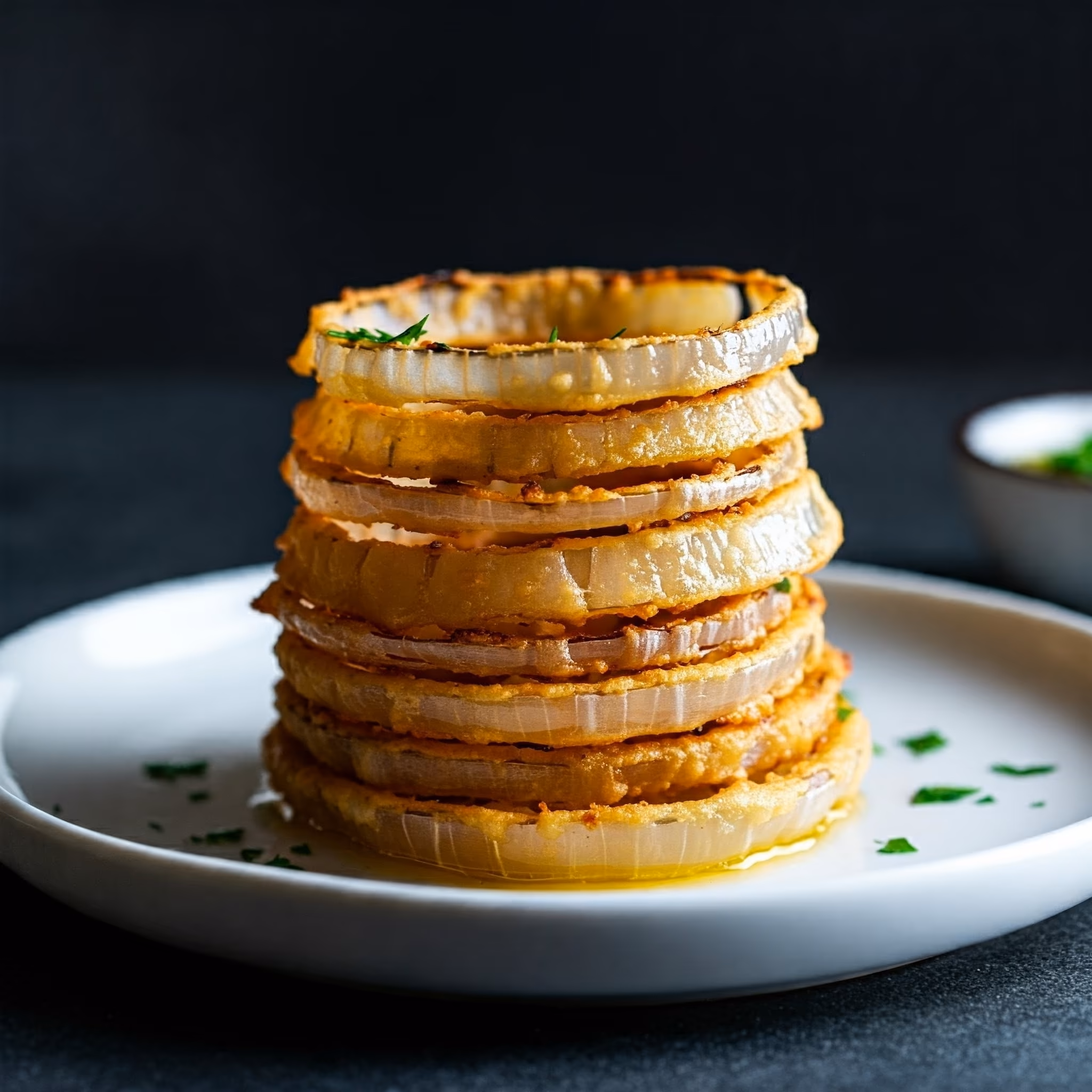 Crispy Oven-Baked Onion Rings recipe - delicious easy difficulty in Snacks, Party Food, Fried Foods category