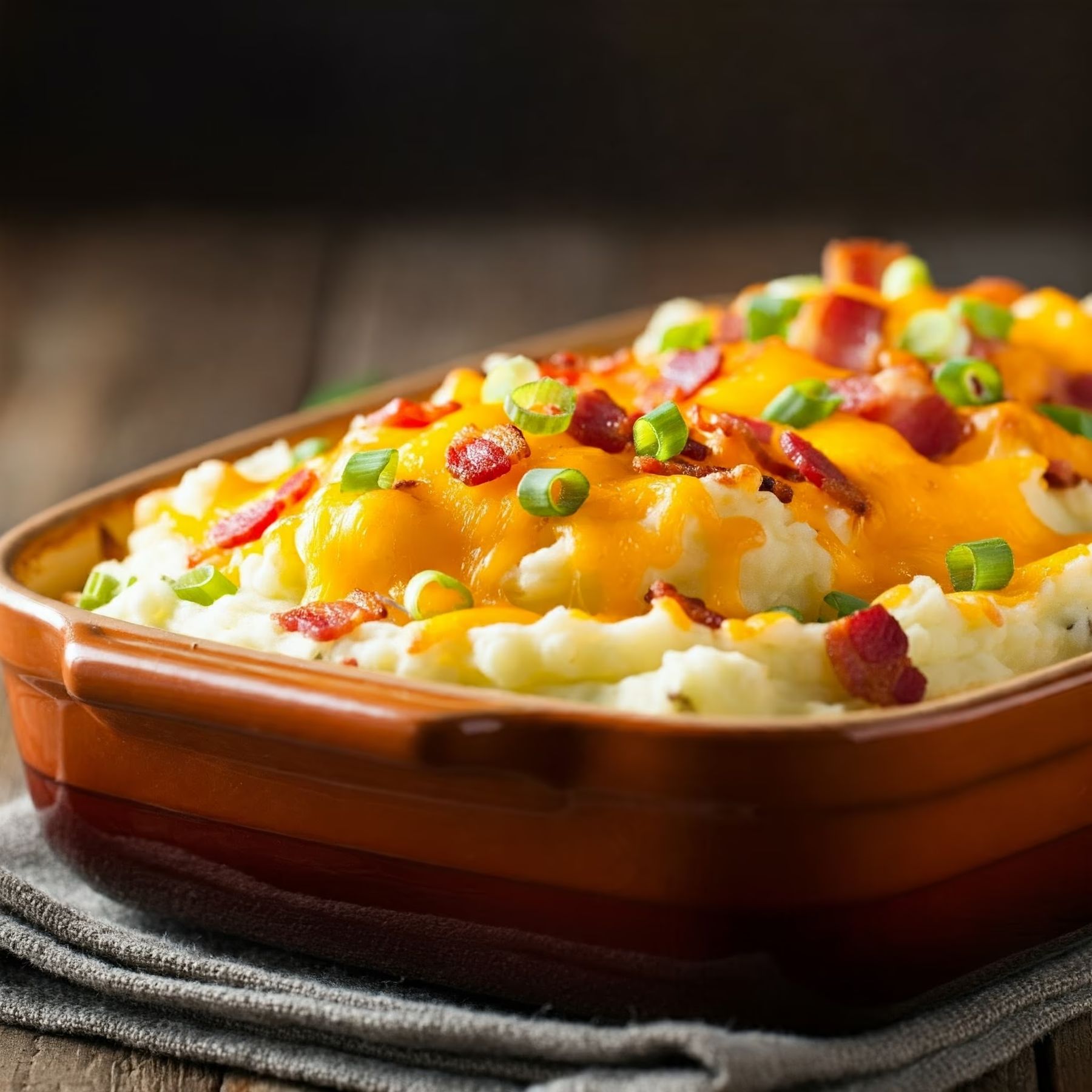 Loaded Mashed Potato Casserole recipe - American easy difficulty in Main Dishes, Casseroles category
