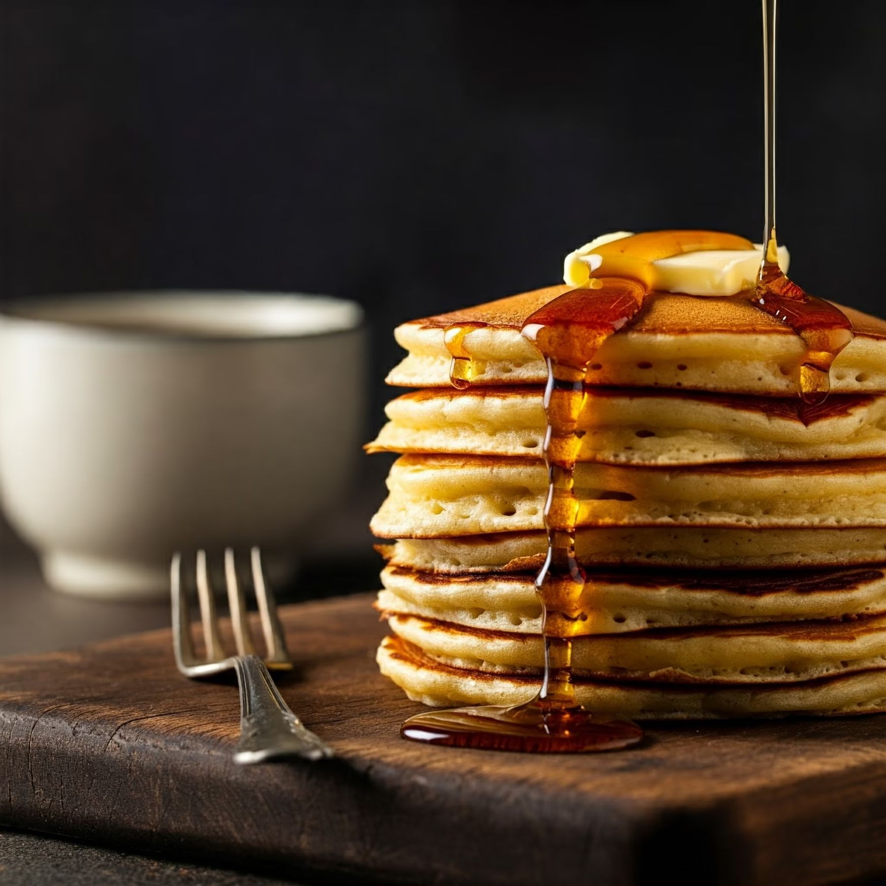 Fluffy Homemade Pancakes recipe - American easy difficulty in Brunch, Breakfast category