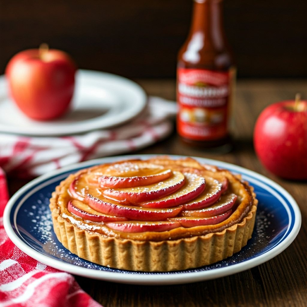 Caramelized Red Delicious Apple Tart recipe - American medium difficulty dish