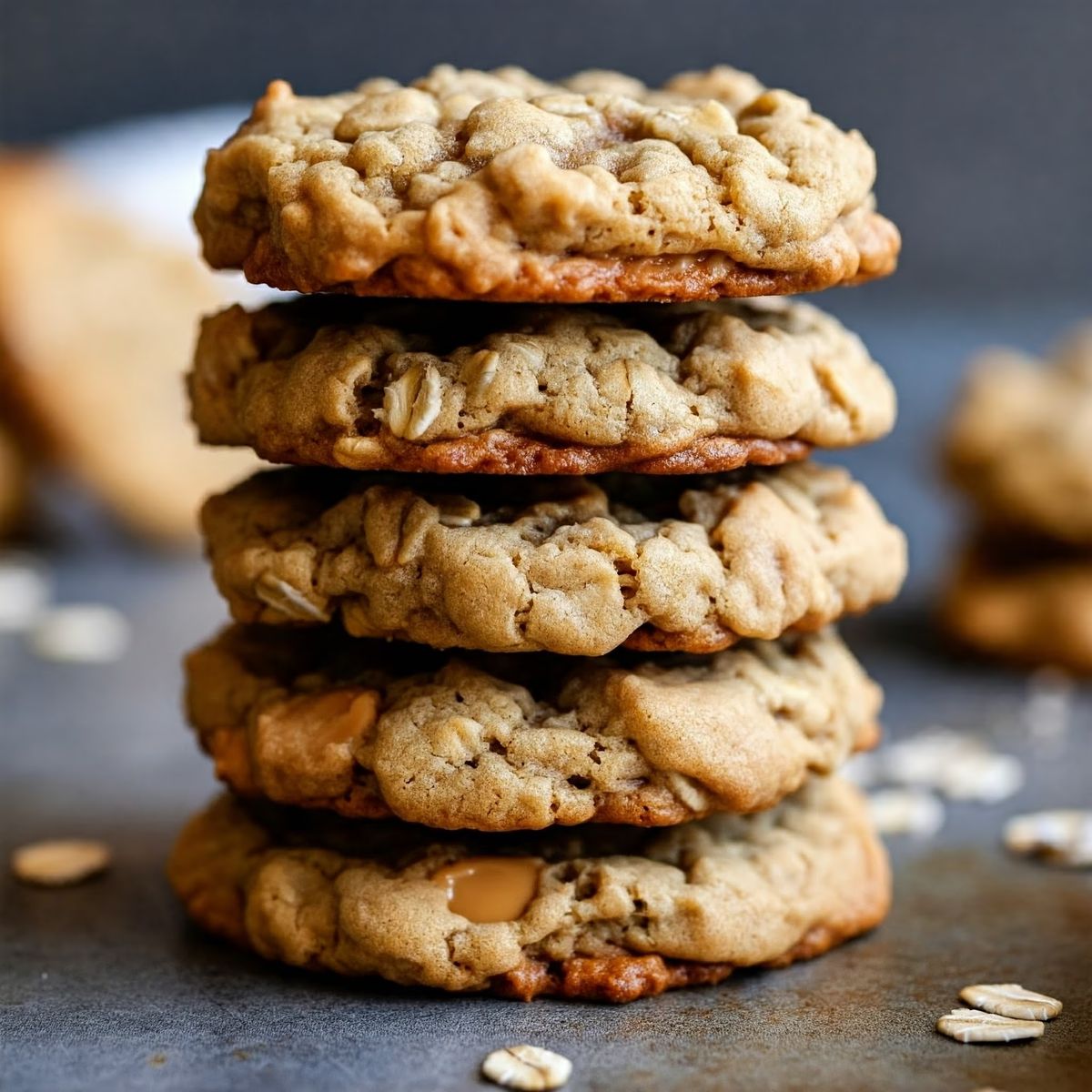 Soft and Chewy Oatmeal Butterscotch Cookies recipe - American easy difficulty dish