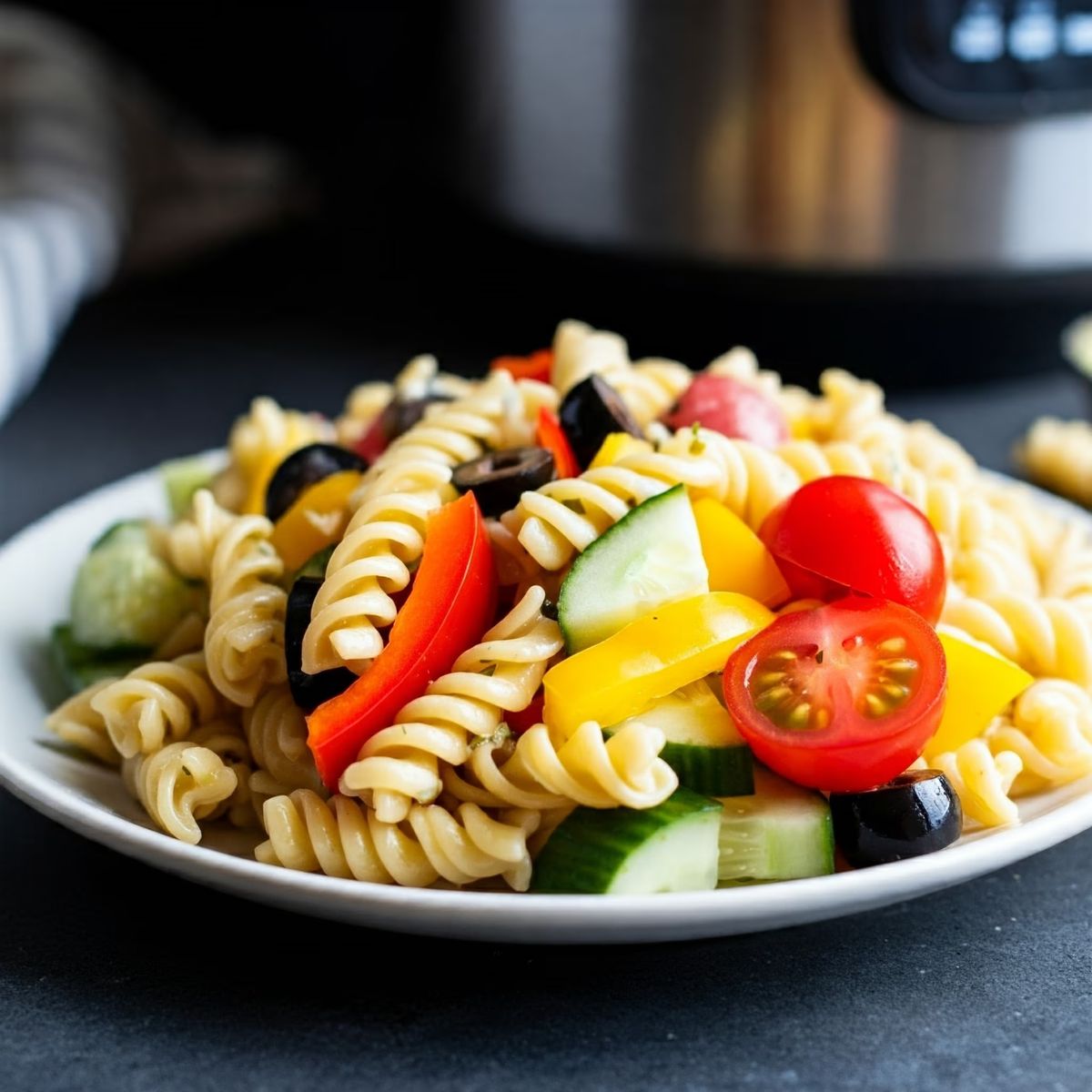 Instant Pot Vegetarian Pasta Salad recipe - American easy difficulty dish
