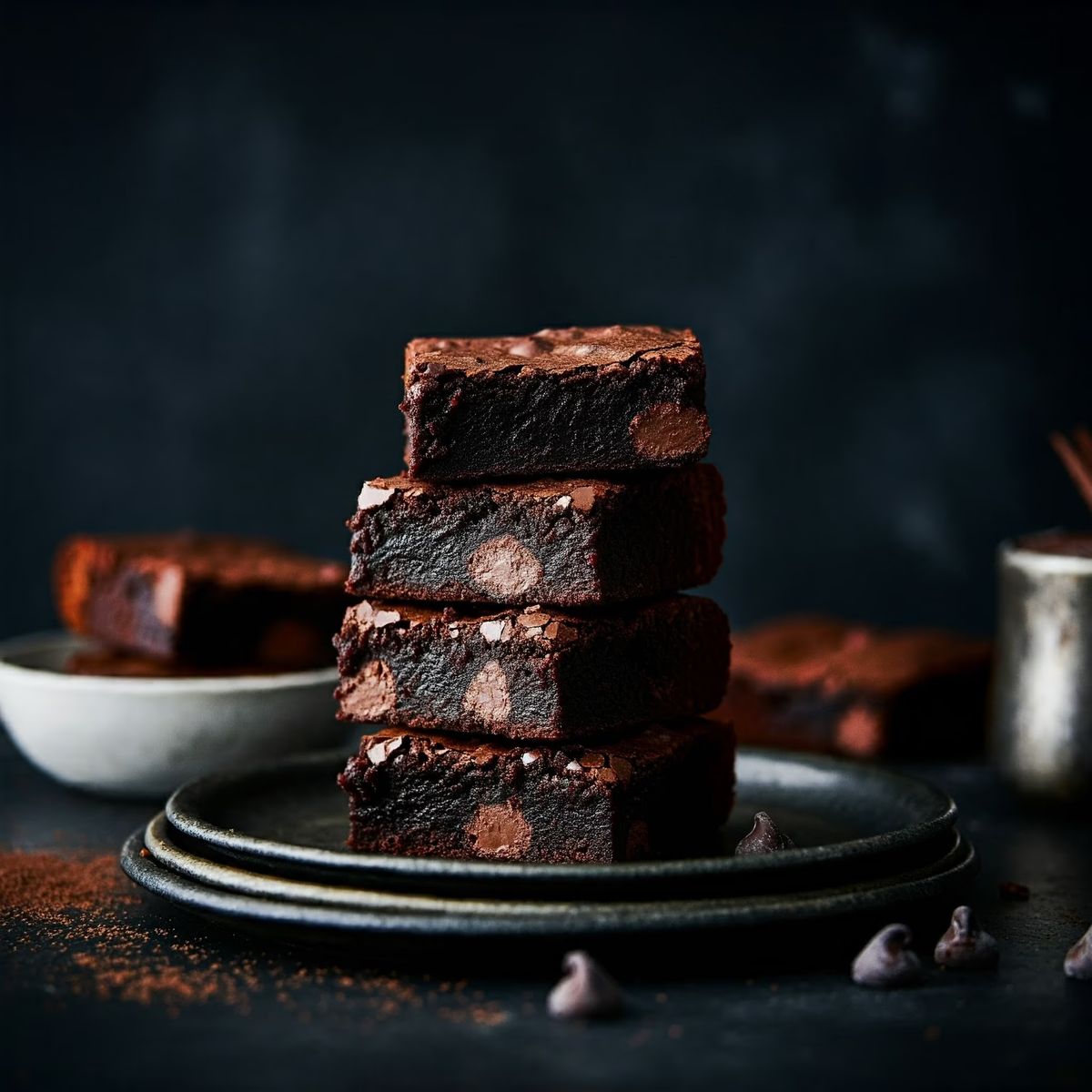 Triple Chocolate Brownies recipe - American easy difficulty dish