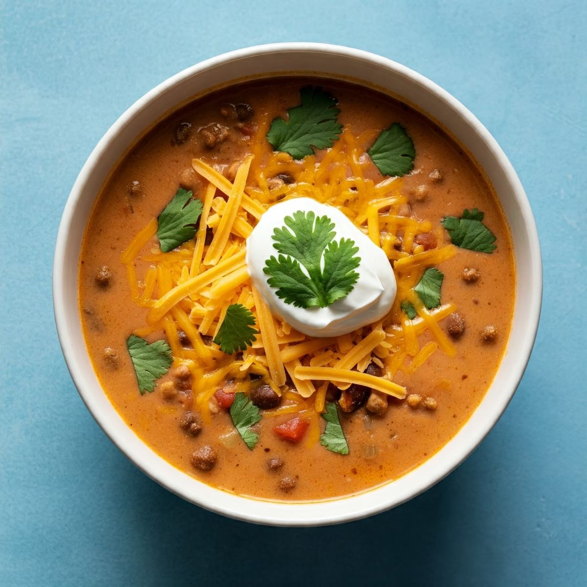 Creamy Taco Soup recipe - Mexican easy difficulty dish