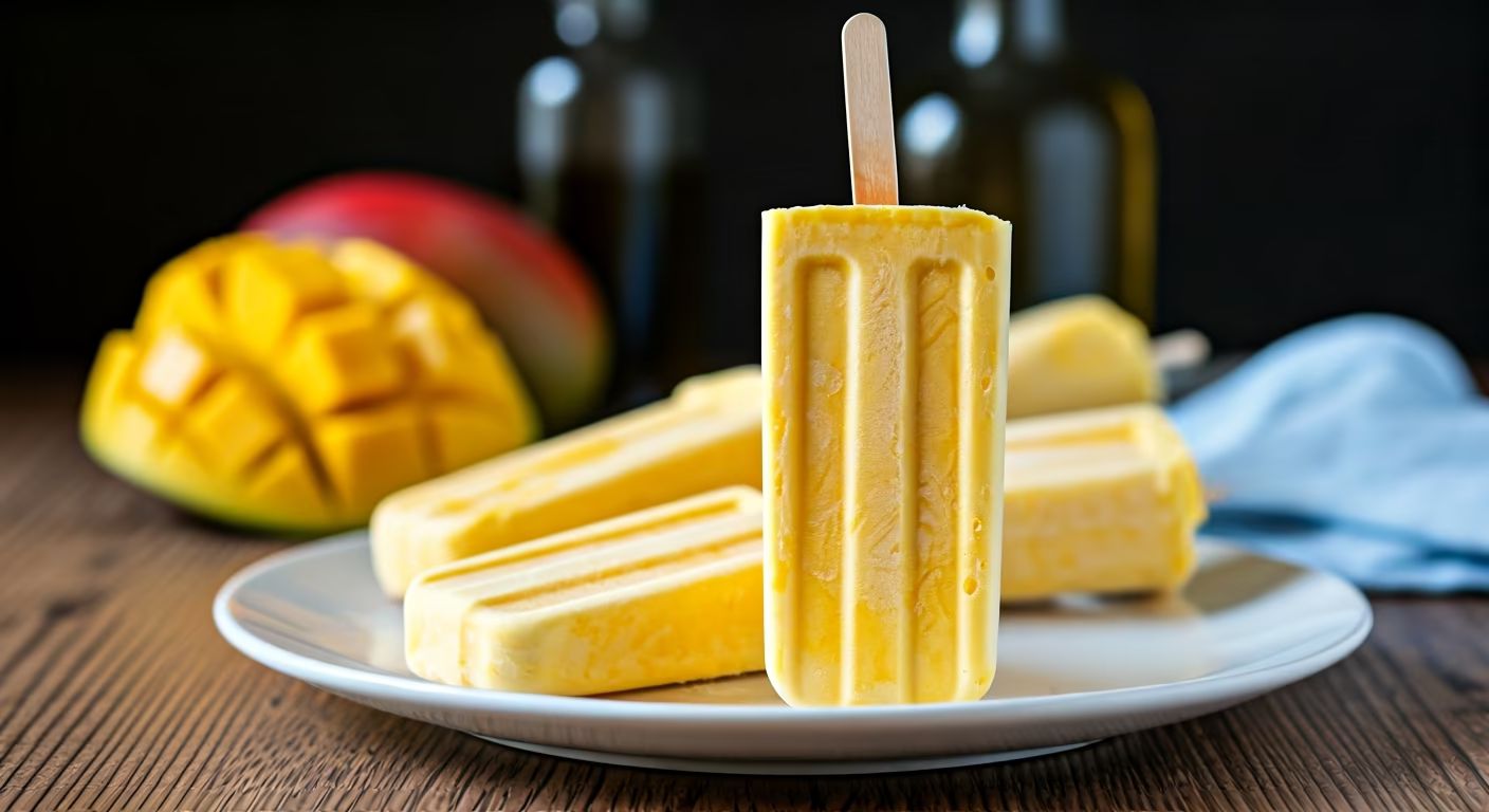 Mango Coconut Popsicles recipe - delicious easy difficulty in Frozen Treats category