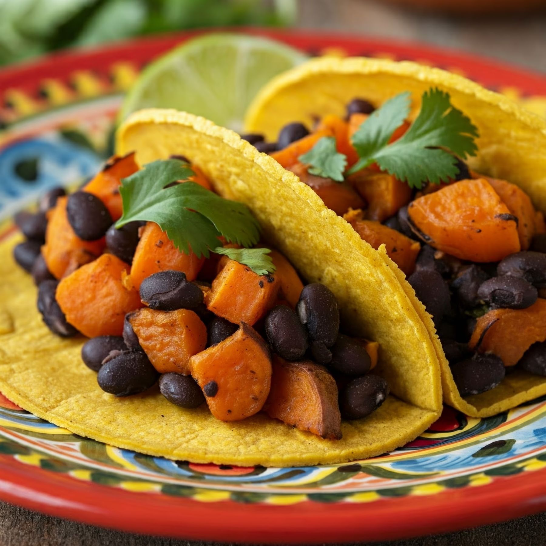 Black Bean and Sweet Potato Tacos recipe - delicious easy difficulty in Healthy Meals, Tacos & Wraps, Plant Protein category