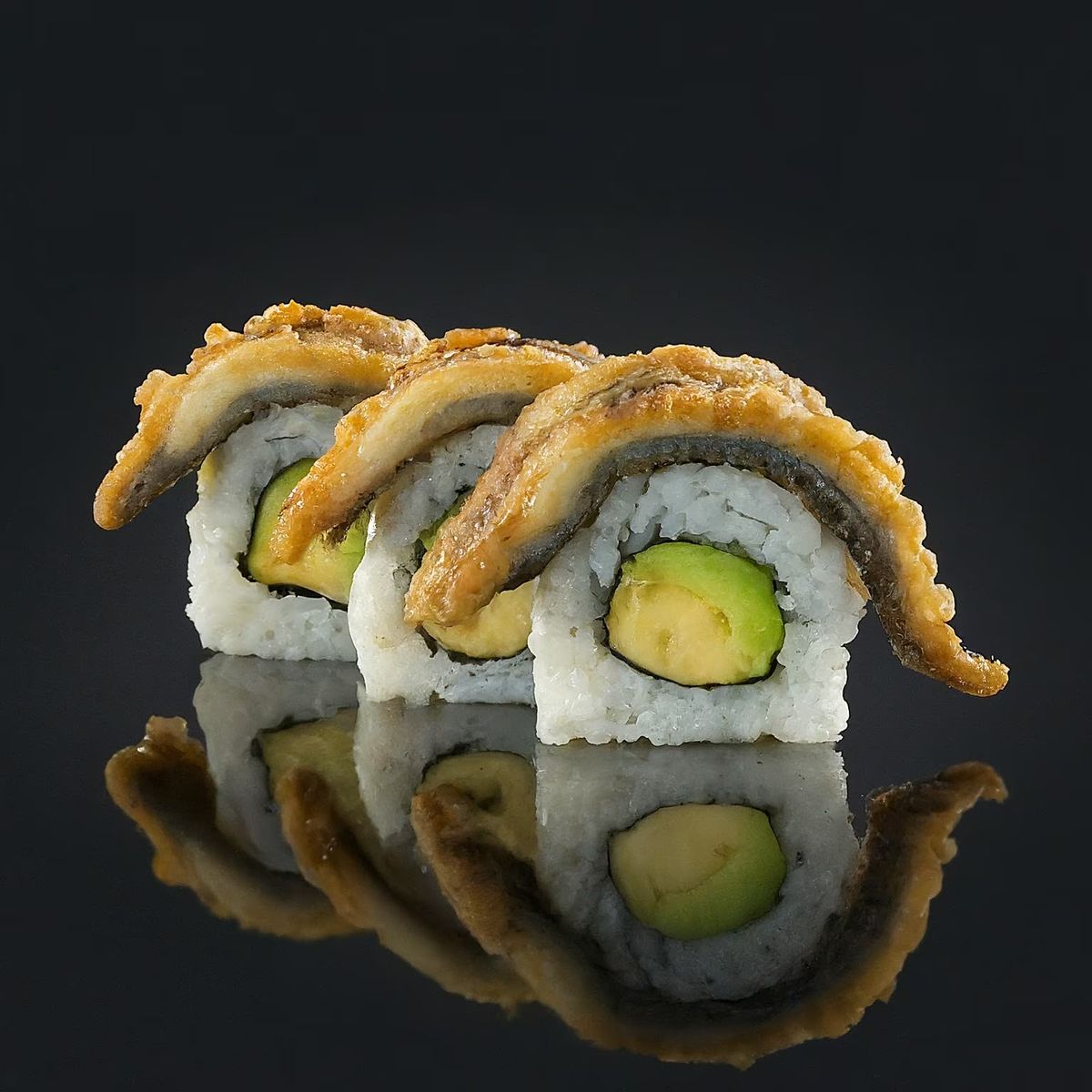 Eel Tempura Sushi Rolls recipe - Japanese medium difficulty dish