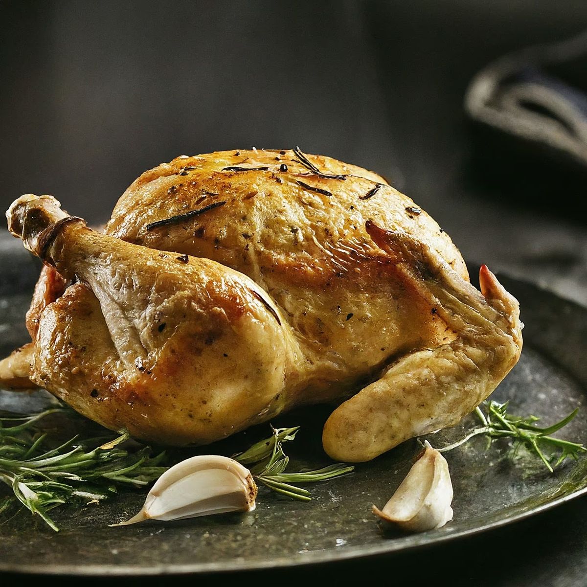 Rosemary Garlic Roasted Chicken recipe - American medium difficulty dish
