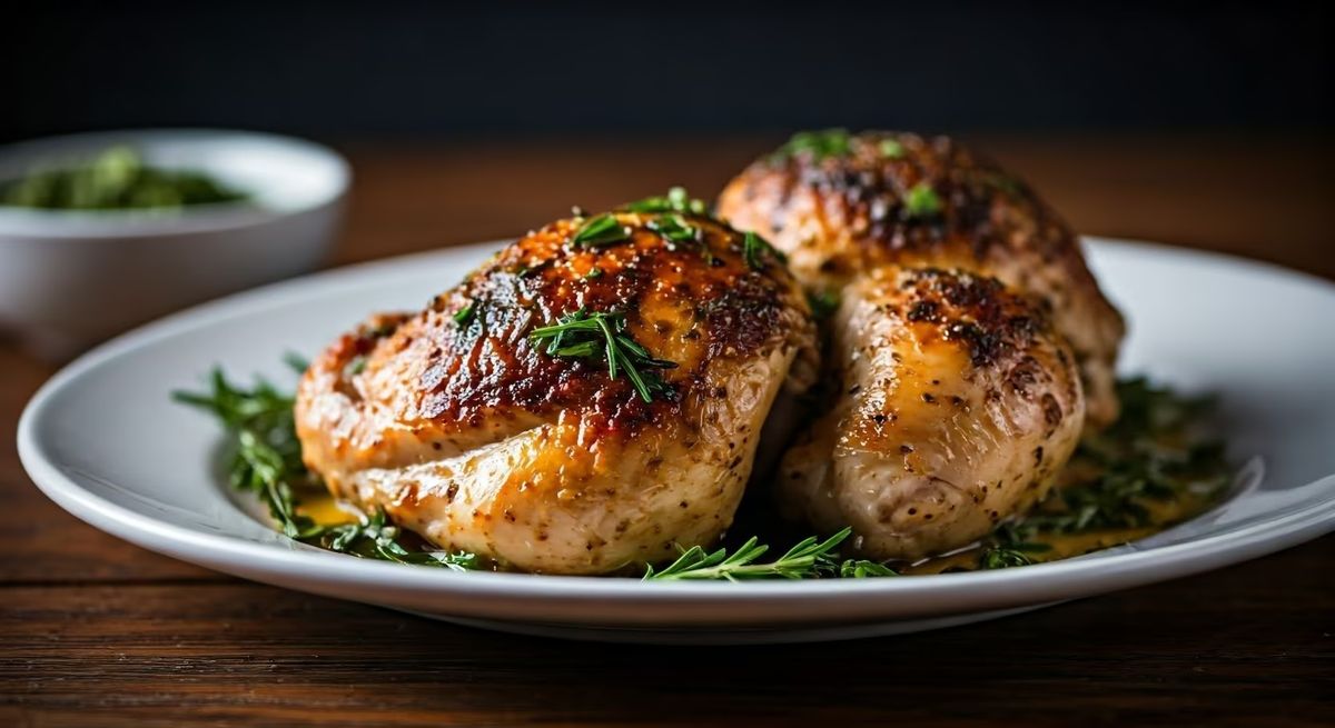 Herb-Roasted Healthy Baked Chicken recipe - American easy difficulty dish