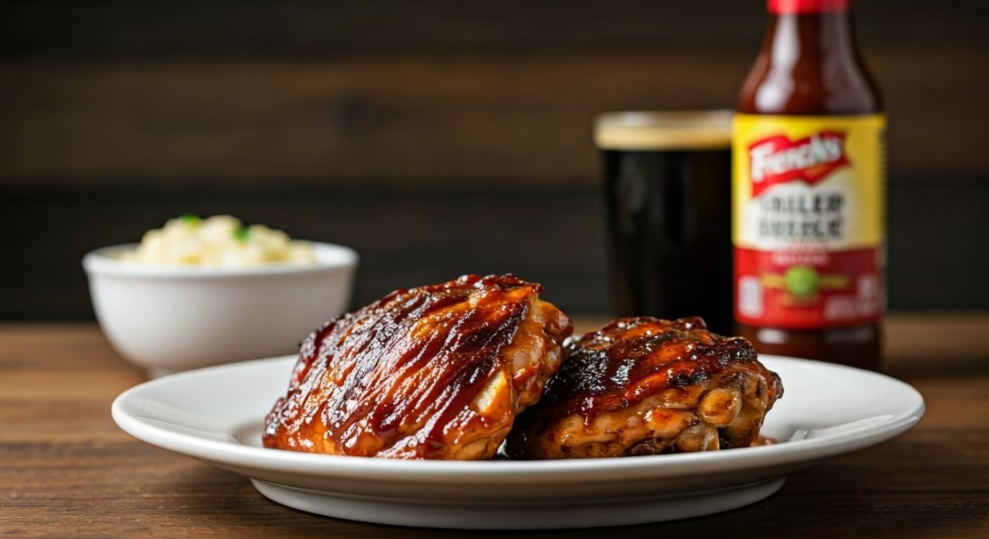 Grilled Chicken with Beer Barbecue Sauce recipe - delicious easy difficulty in Main Dishes, Grilling, Chicken category