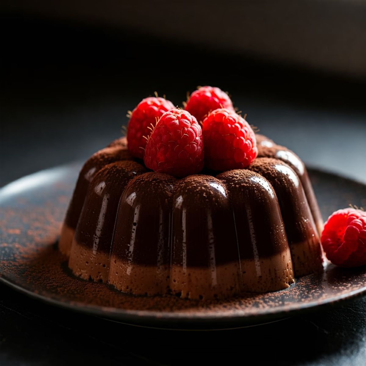 Dark Chocolate Panna Cotta recipe - American easy difficulty dish