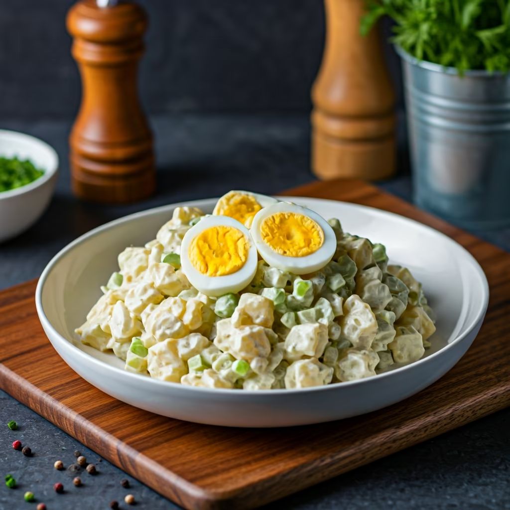 Potato Salad recipe - American easy difficulty in Side Dishes, Salads, Eggs category