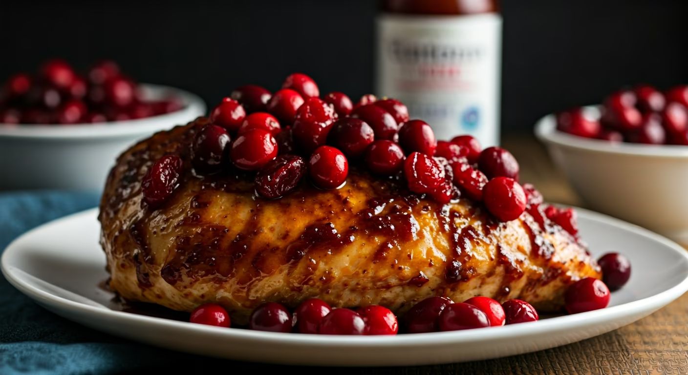 Cranberry Glazed Turkey Breast recipe - delicious easy difficulty in Main Dishes, Turkey category