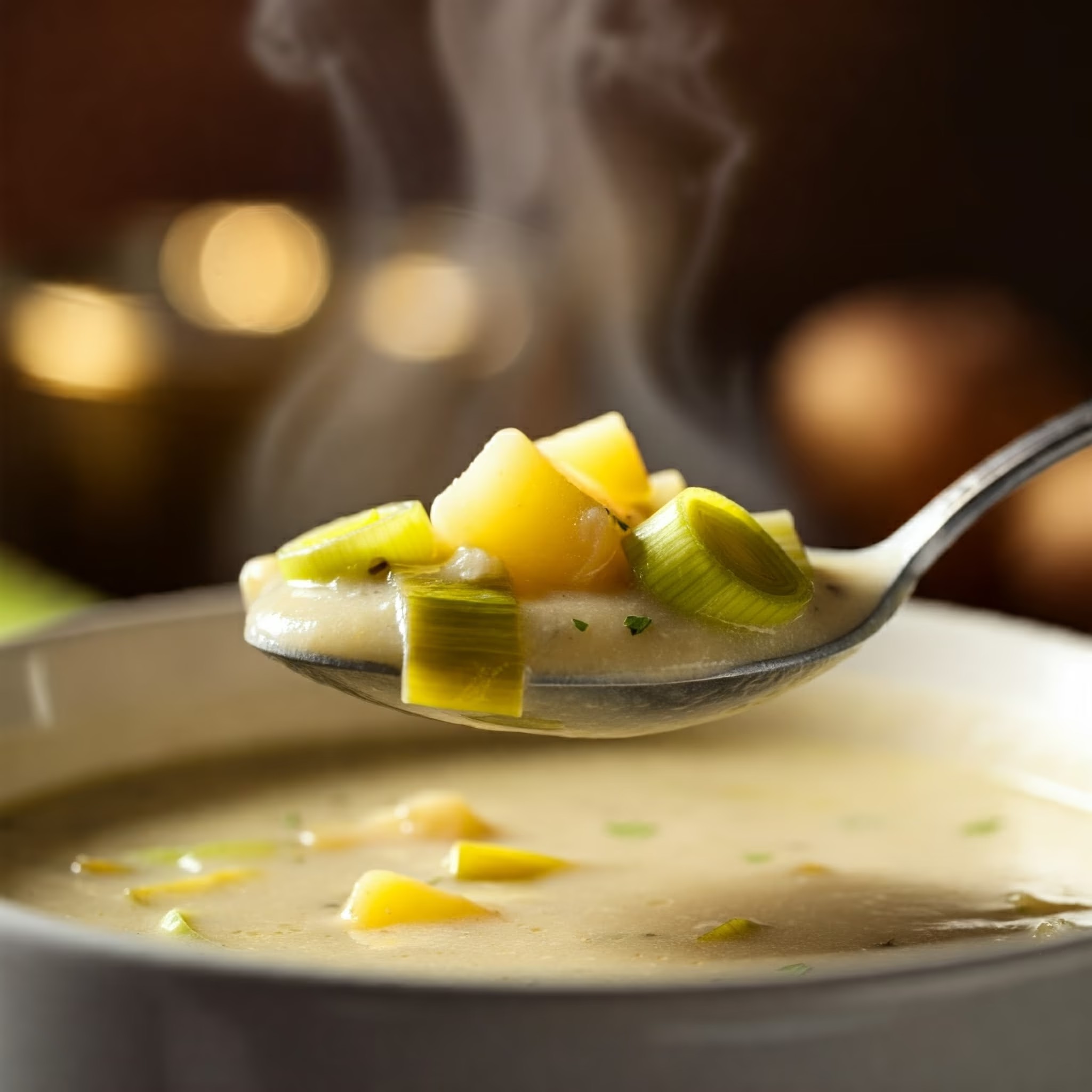 Potato Leek Soup Recipe @ TotallyChefs