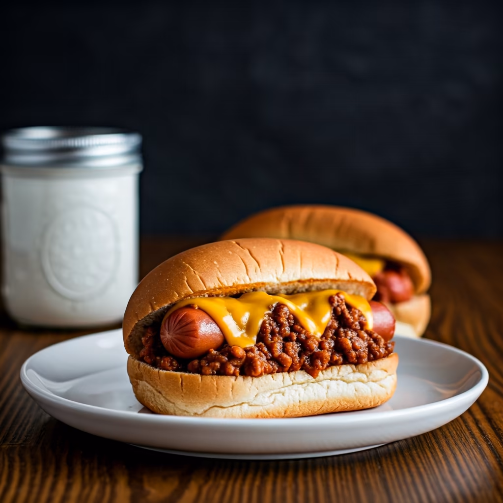 Chili Cheese Dogs recipe - American easy difficulty in Party Food, Main Dishes, Beef category