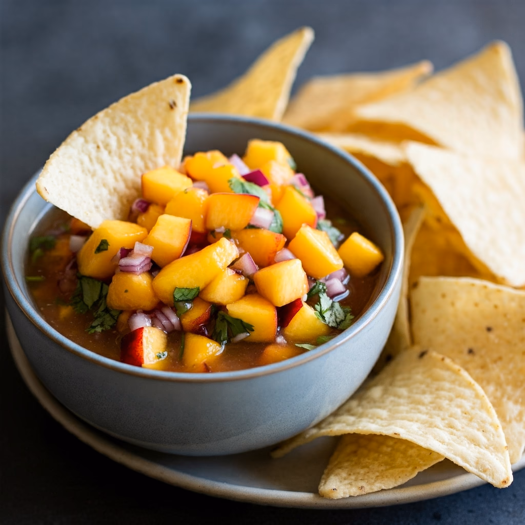Homemade Peach Salsa recipe - Mexican easy difficulty in Party Food, Vegetables, Dips & Spreads category