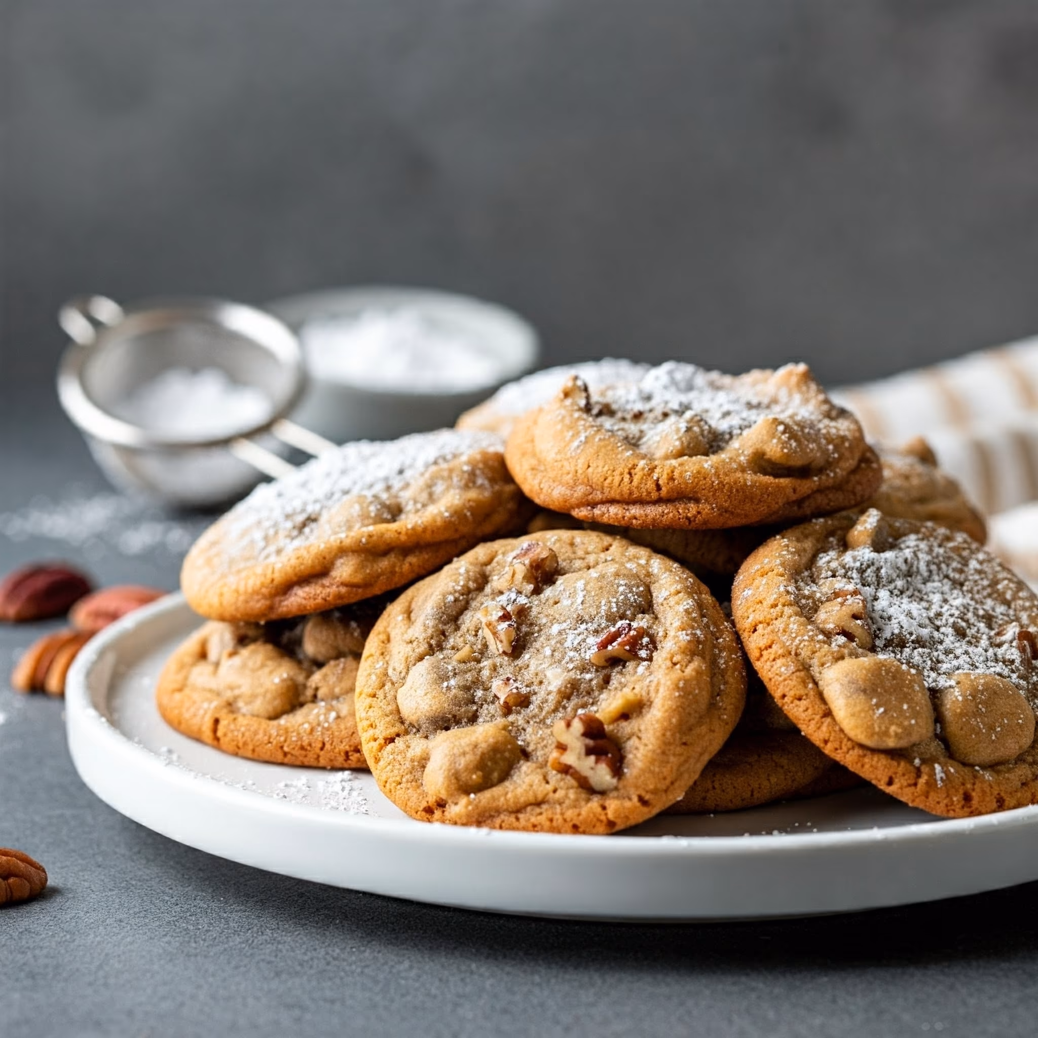 Vermont Maple Pecan Cookies recipe - American easy difficulty in Baking, Cookies category