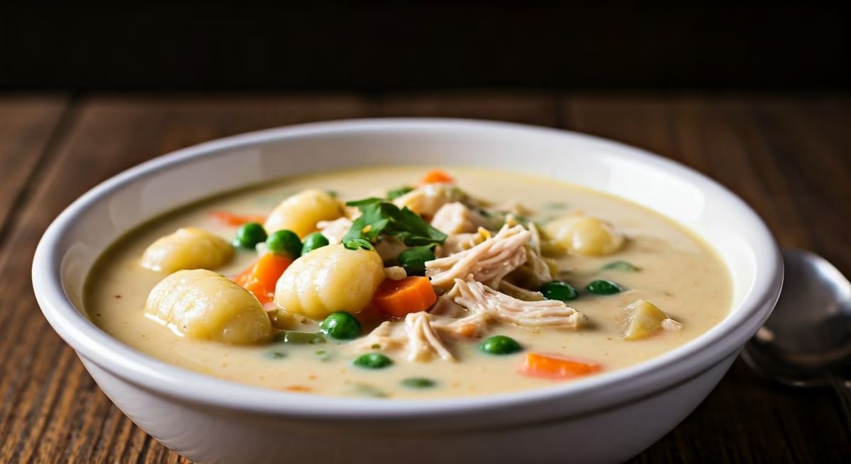 Creamy Chicken Gnocchi Soup recipe - Italian medium difficulty dish