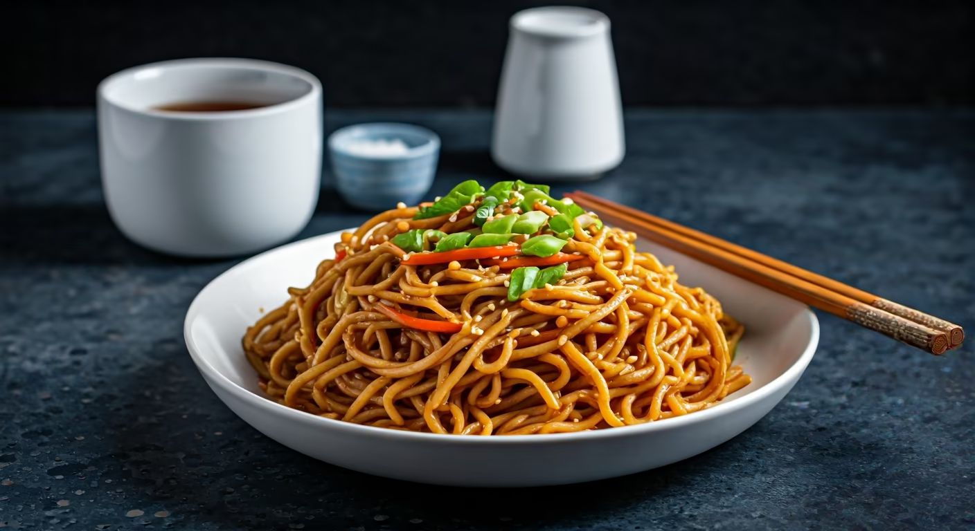 Soy Sauce Noodles recipe - Chinese easy difficulty in Noodles category