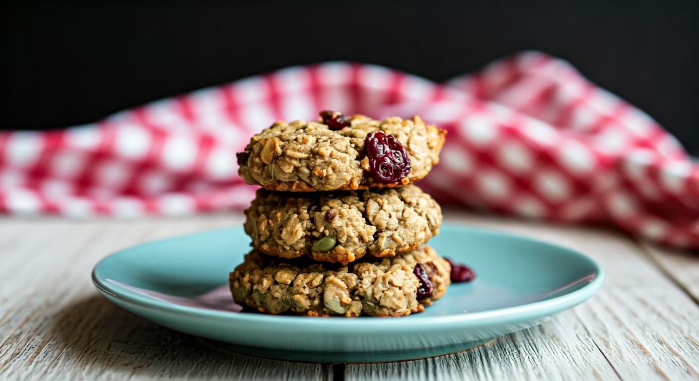 Trail Mix Cookies recipe - American easy difficulty in Vegan, Baking, Cookies category
