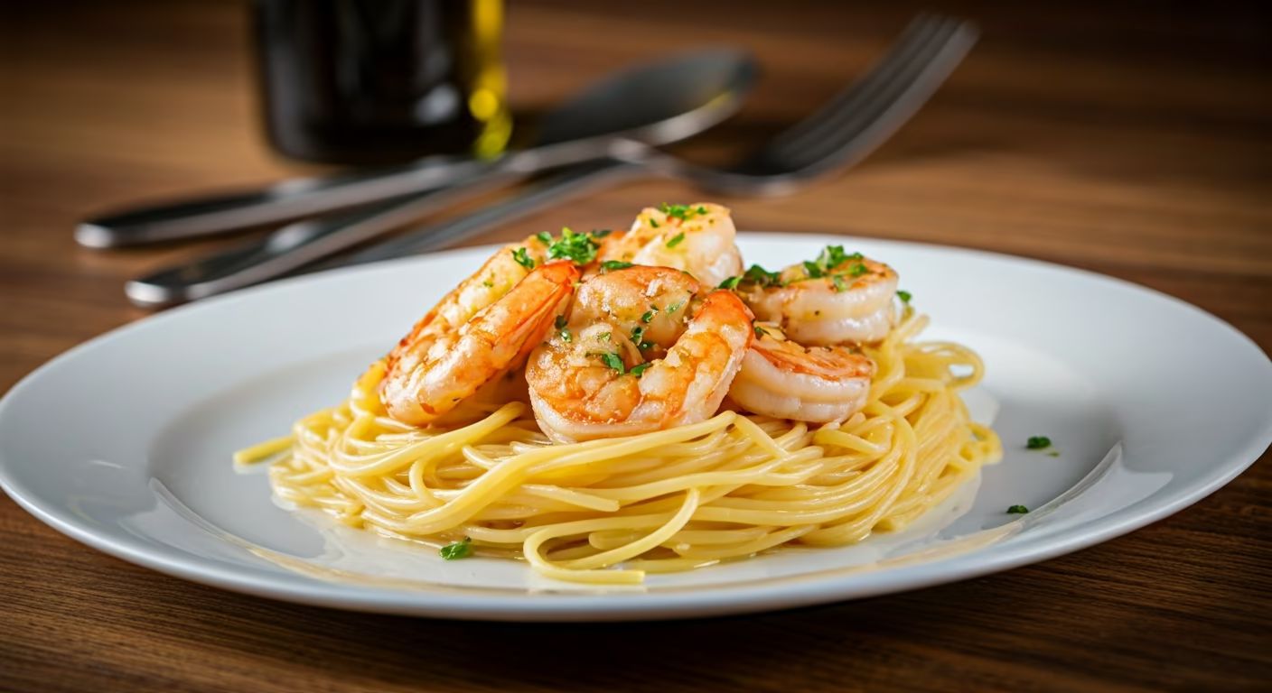 Garlic Butter Shrimp Scampi recipe - American easy difficulty in Main Dishes, Pasta, Shellfish category