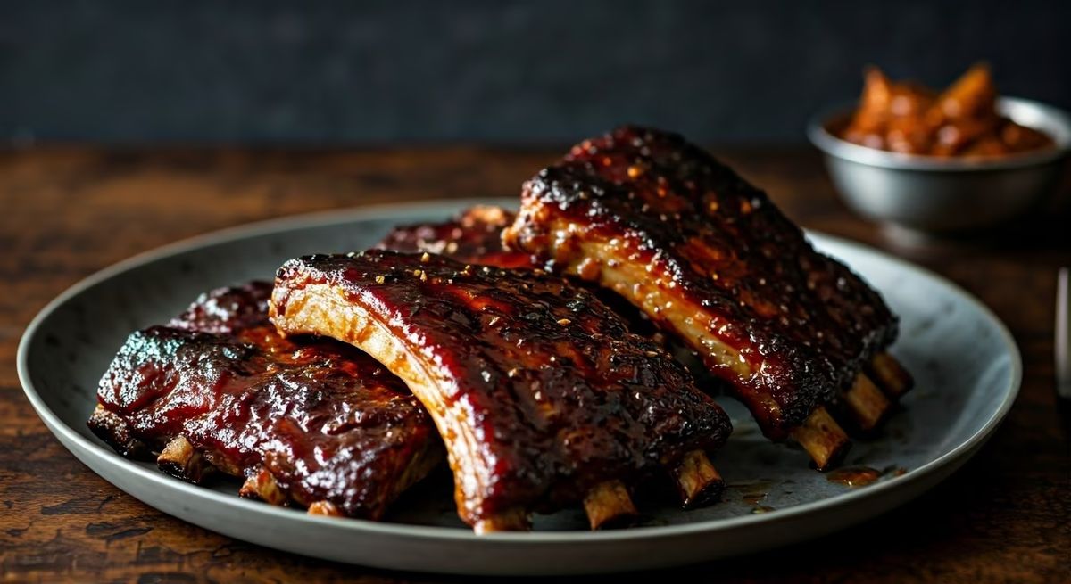 Smoky Maple Glazed Pork Ribs recipe - American medium difficulty dish