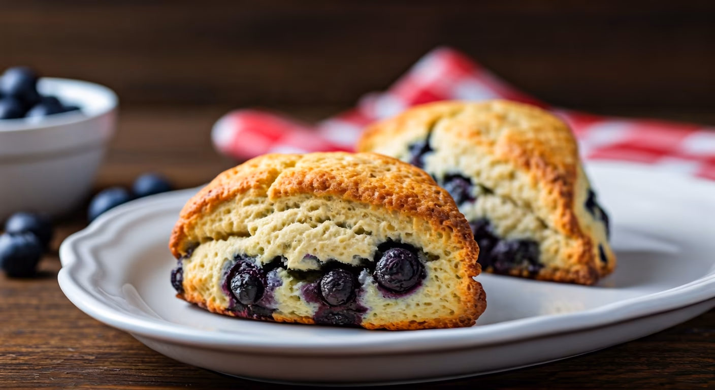 Blueberry Scones recipe - American easy difficulty in Baking, Pastries, Bread category
