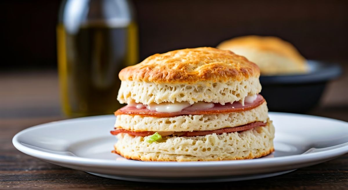 Ham & Cheese Buttermilk Biscuits recipe - American easy difficulty dish